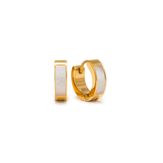 Tofino Huggie Hoop Earrings Gold banner