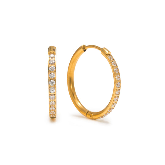 Evie 20mm Hoops Gold banner